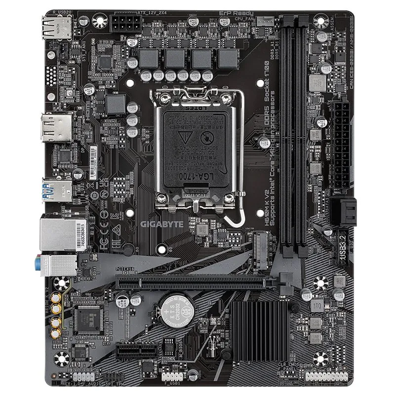 Placa Madre Gigabyte H610M K V2 LGA1700 H610 Micro-ATX DDR5