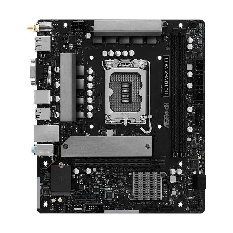 Placa Madre ASRock H810M-X WiFi LGA1851 H810 Micro-ATX DDR5