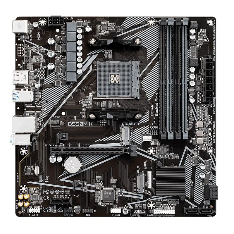 Placa Madre Gigabyte B550M K AM4 B550 Micro-ATX DDR4
