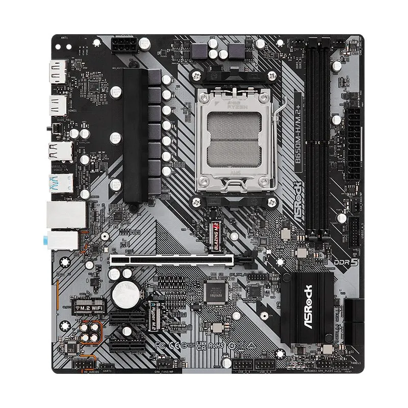 Placa Madre ASRock B650M-H/M.2+ AM5 B650 Micro-ATX DDR5