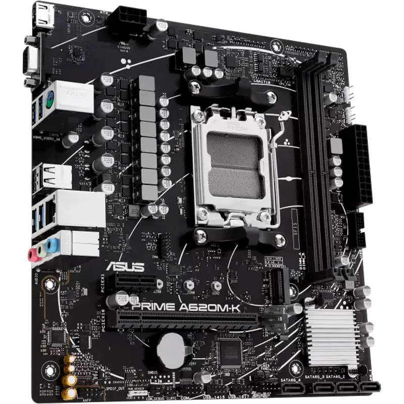 Placa Madre ASUS Prime A620M-K AM5 A620 Micro-ATX DDR5 — foto 3