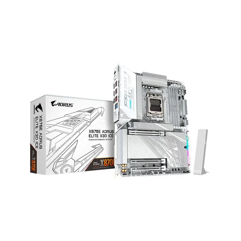 Placa Madre Gigabyte X870E Aorus Elite X3D Ice AM5 X870E ATX WiFi DDR5 — foto 2