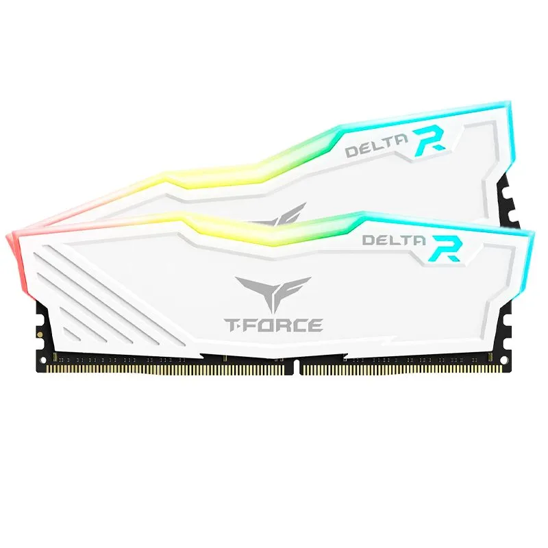 Memoria RAM TeamGroup T-Force Delta RGB 16GB (2x8GB) DDR4 3600 MT/s CL18 RGB Blanco