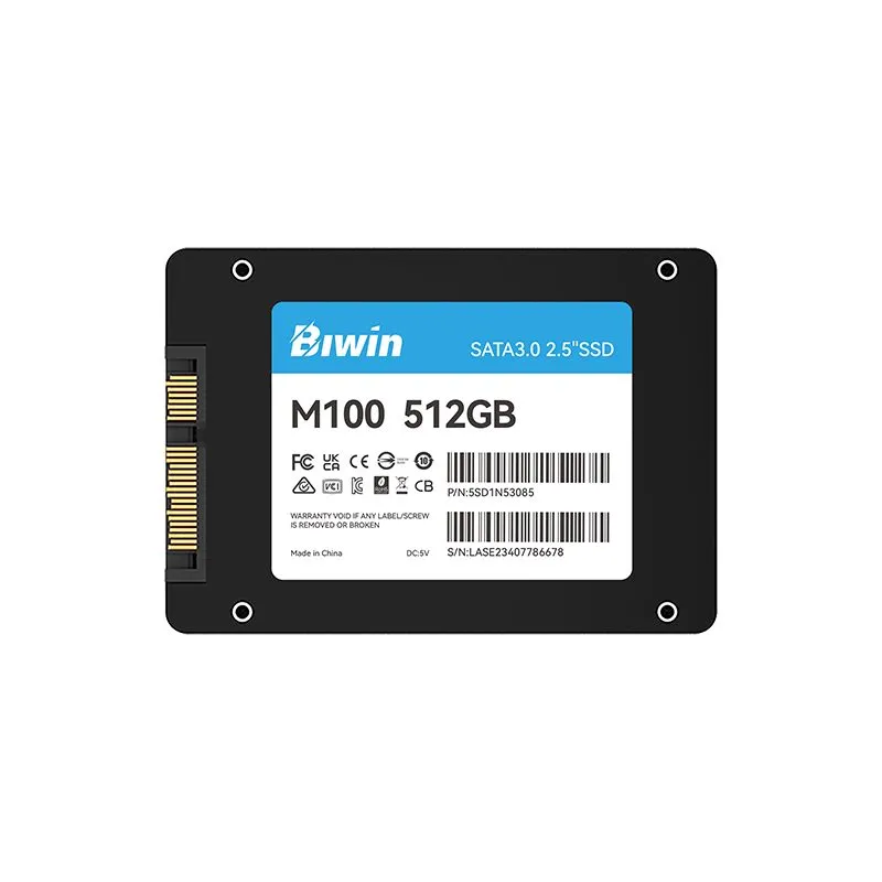 SSD BIWIN M100 512GB SATA 2.5" hasta 550 MB/s