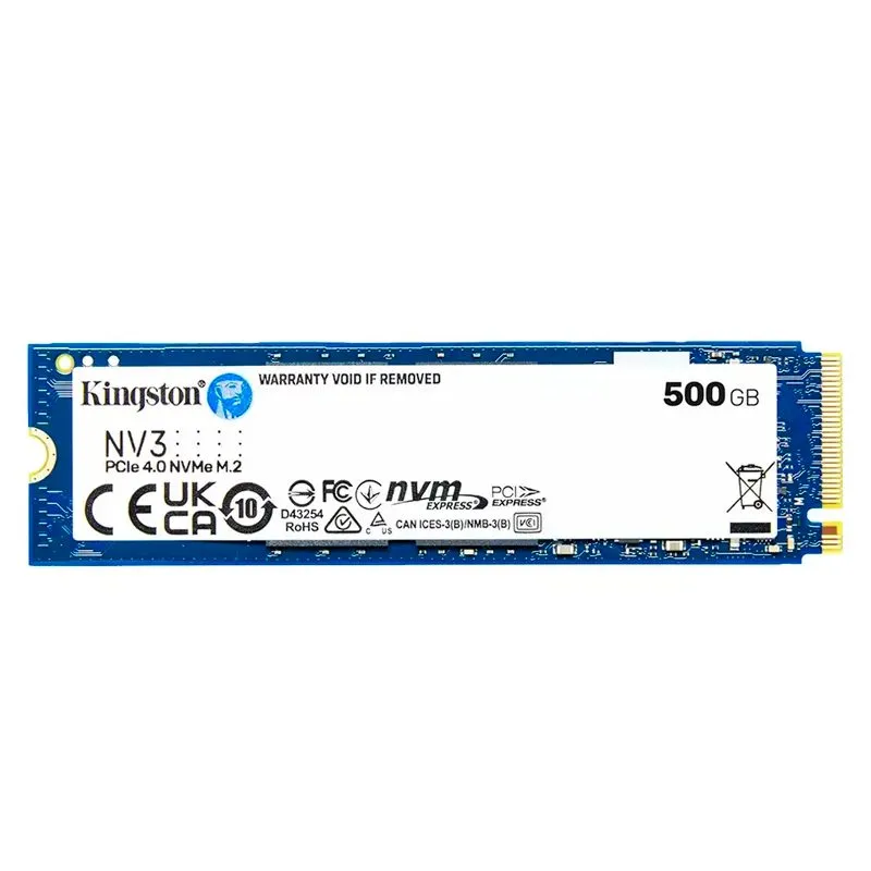 SSD Kingston NV3 500GB M.2 2280 NVMe PCIe Gen4 hasta 5000 MB/s