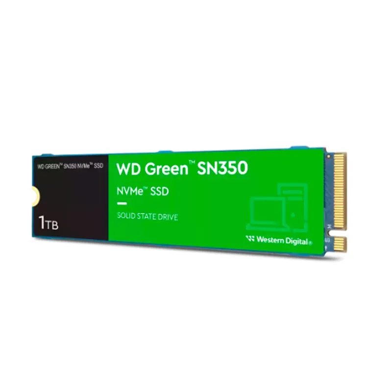 SSD Western Digital WD Green SN350 1TB M.2 2280 NVMe PCIe Gen3 hasta 2400 MB/s