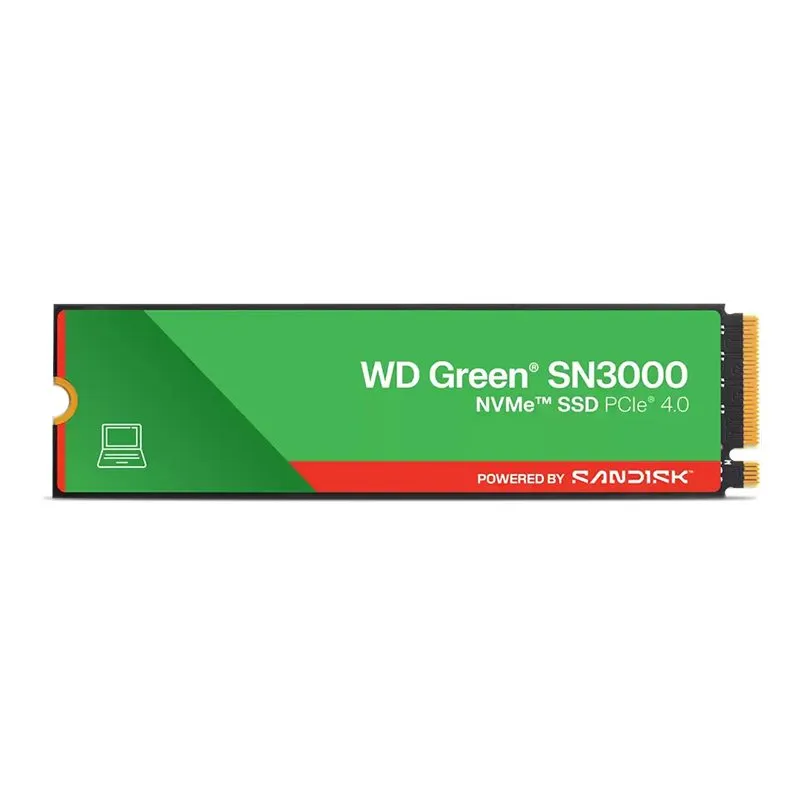 SSD Western Digital WD Green SN3000 1TB M.2 2280 NVMe PCIe Gen4 hasta 5000 MB/s