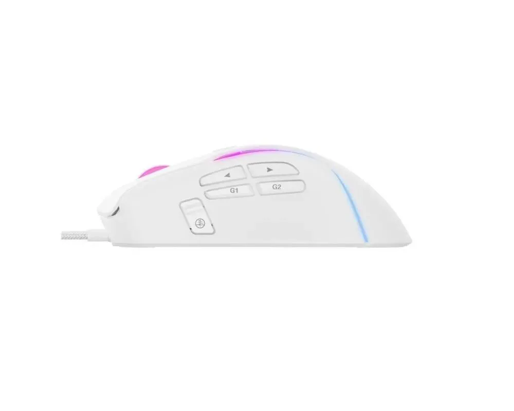 Mouse Gamer Havit MS1033 RGB 8000 DPI Blanco — foto 3