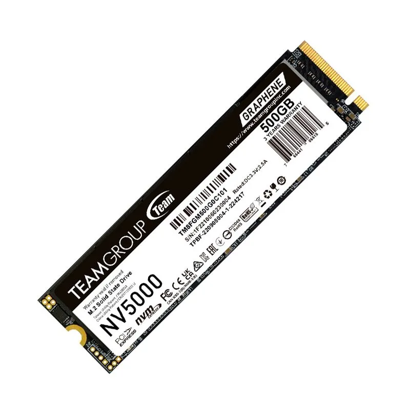 SSD TeamGroup NV5000 500GB M.2 PCIe Gen4 hasta 4500 MB/s