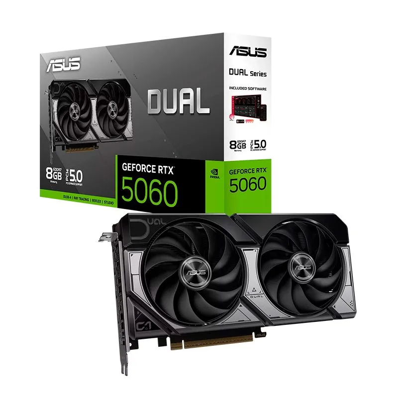 Tarjeta de Video ASUS Dual GeForce RTX 5060 8GB GDDR7