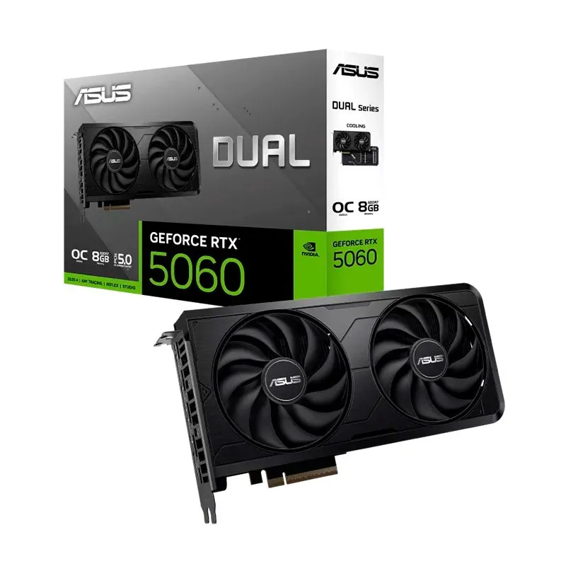 Tarjeta de Video ASUS Dual OC EVO GeForce RTX 5060 8GB GDDR7