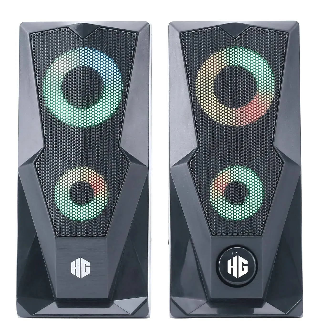 Parlantes Halion HA-S229 2.0 USB 20 W LED Multicolor