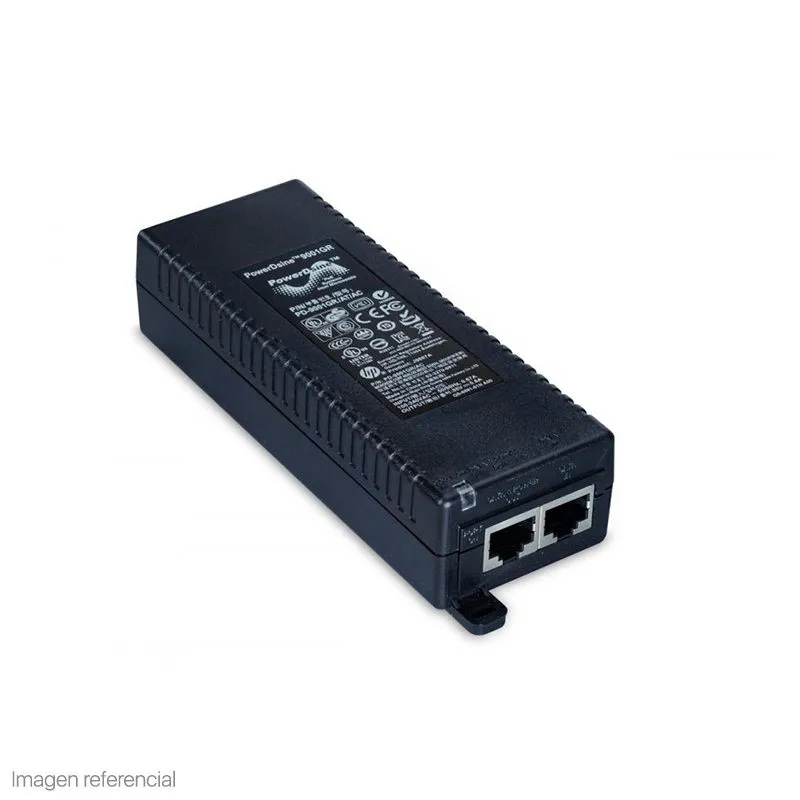 Inyector PoE HPE Aruba Networking AP-POE-ATSR 1 Puerto Smart Rate 802.3at 30 W R6P67A