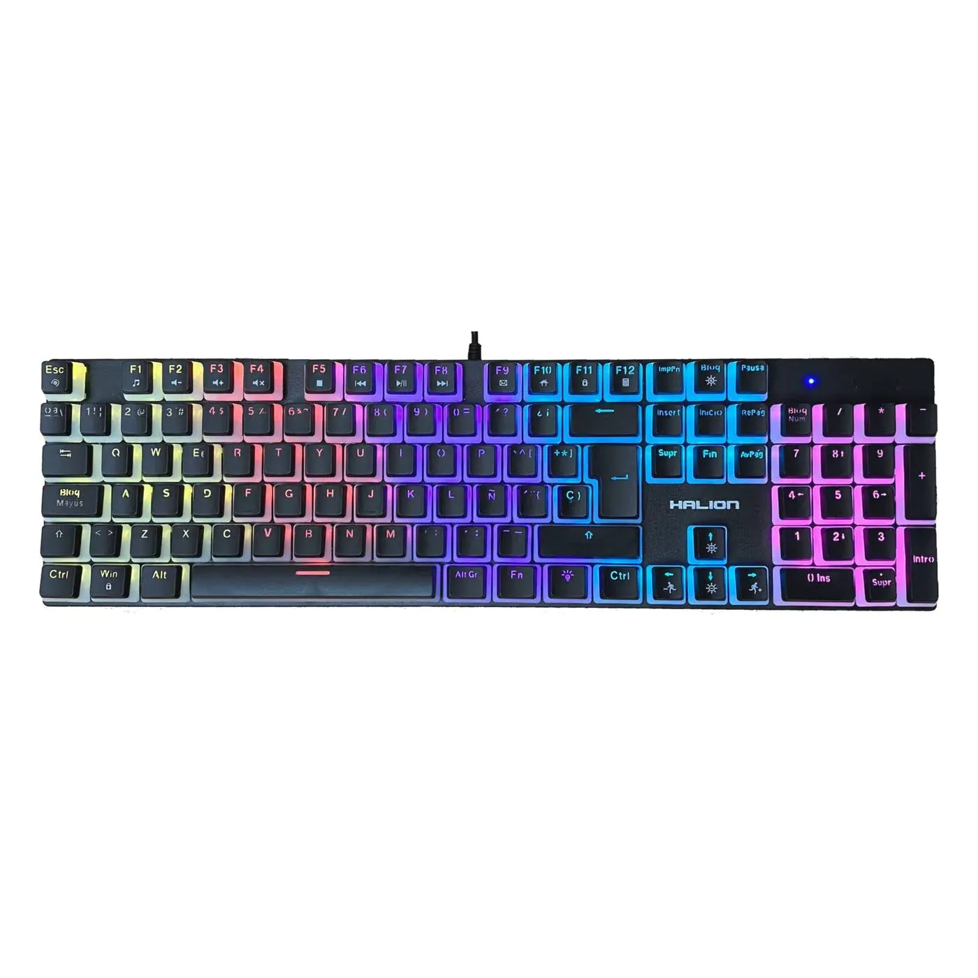 Teclado Halion Asgard HA-KG941 Mecánico Switch Blue Rainbow
