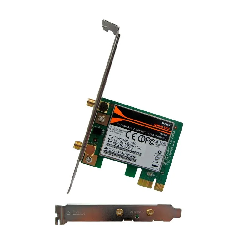 Tarjeta de Red WiFi PCIe D-Link DWA-548 Wireless N 300 Mbps
